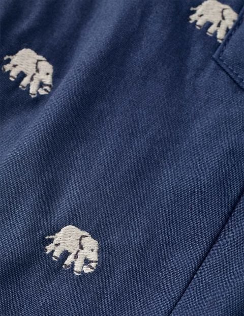 Set Mit Latzhose Und Body - Schiefergrau, Elefantenstickerei Set Mit Latzhose Und Body - Schiefergrau, Elefantenstickerei