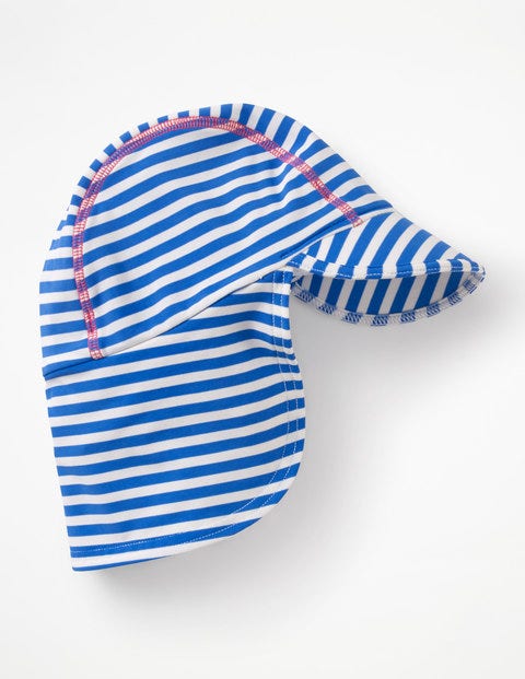 Stripy Swim Hat - Blue Oasis/Ivory Stripy Swim Hat - Blue Oasis/Ivory