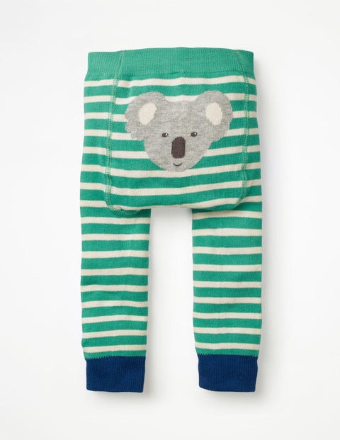 Knitted Leggings - Jungle Green/Ecru Knitted Leggings - Jungle Green/Ecru