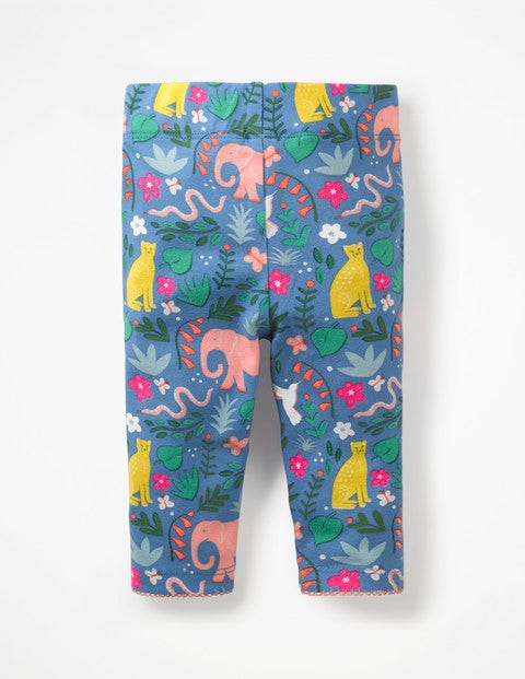 Baby-Leggings - Elisabethanisches Blau, Indischer Garten Baby-Leggings - Elisabethanisches Blau, Indischer Garten