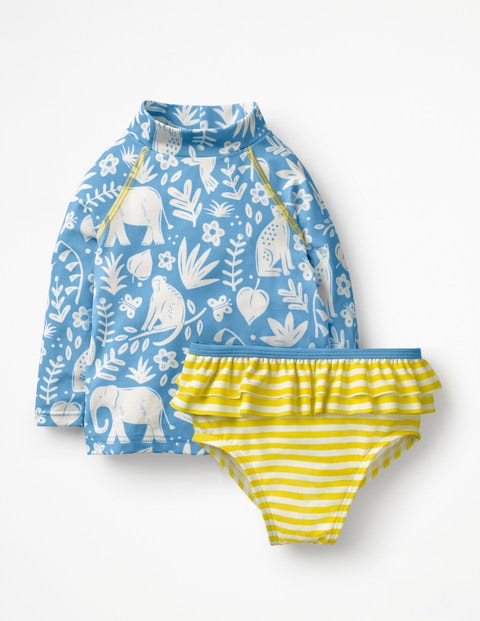 Rash Vest And Pant Set - Warm Blue Indian Garden Rash Vest And Pant Set - Warm Blue Indian Garden