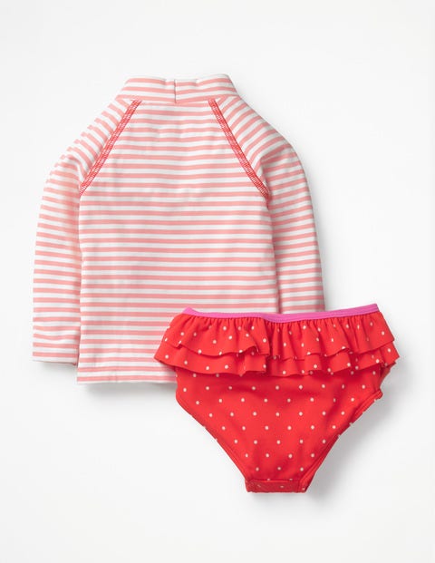 Set Aus Langarmshirt Und Shorts - Zartrosa/Naturweiß Set Aus Langarmshirt Und Shorts - Zartrosa/Naturweiß