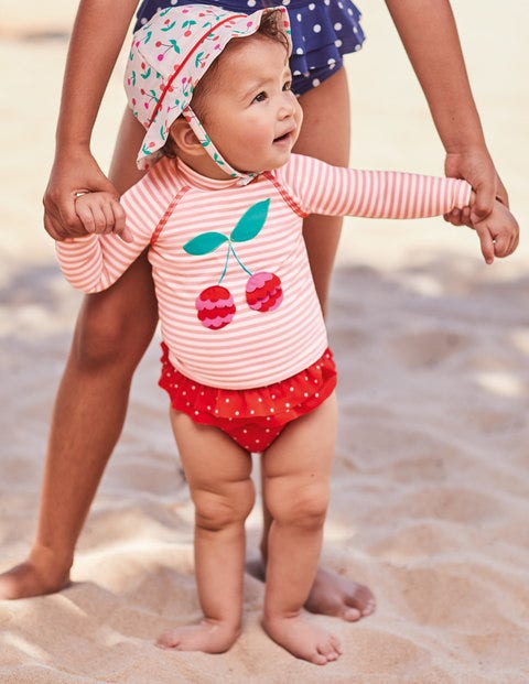 Set Aus Langarmshirt Und Shorts - Zartrosa/Naturweiß Set Aus Langarmshirt Und Shorts - Zartrosa/Naturweiß