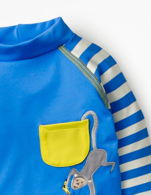 Rash Vest And Pant Set - Blue Oasis/Ivory Monkey Rash Vest And Pant Set - Blue Oasis/Ivory Monkey