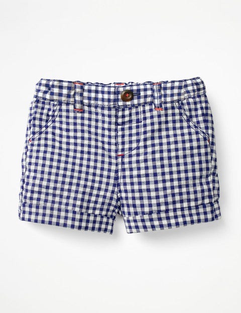 Colourful Woven Shorts - Starboard Blue Gingham Colourful Woven Shorts - Starboard Blue Gingham