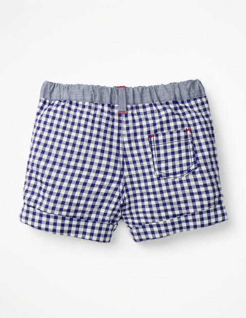 Colourful Woven Shorts - Starboard Blue Gingham Colourful Woven Shorts - Starboard Blue Gingham