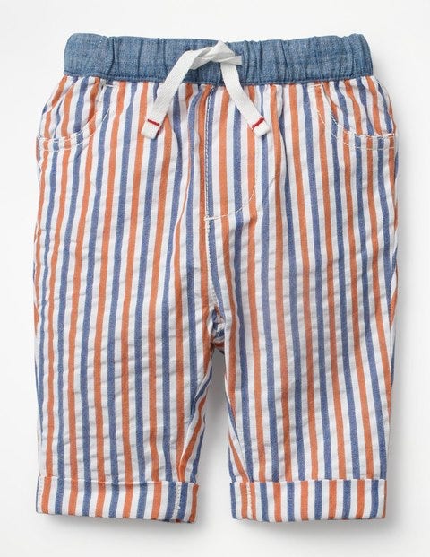 Pull-On Summer Trousers - Multi Ticking Pull-On Summer Trousers - Multi Ticking