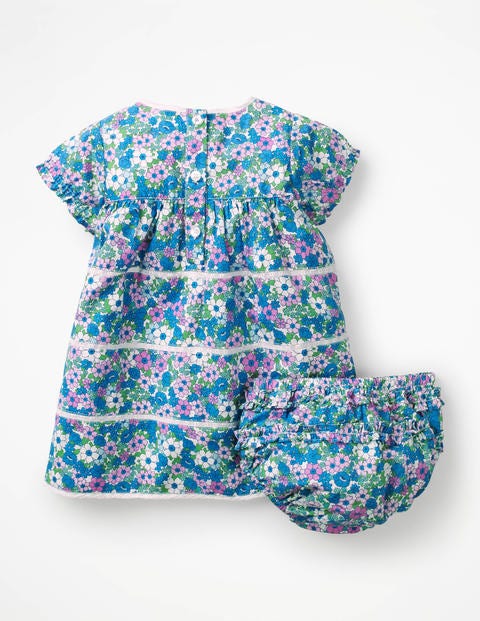 Nostalgic Tiered Woven Dress - Lilac Pink Forget-Me-Not Nostalgic Tiered Woven Dress - Lilac Pink Forget-Me-Not