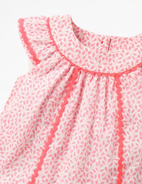 Tropical Printed Dress - Flamingo Pink Sweet Berry Tropical Printed Dress - Flamingo Pink Sweet Berry