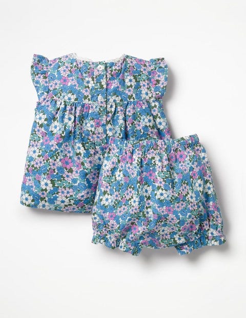 Ensemble Tissé À Motif Sunny Days - Myosotis rose lilas Ensemble Tissé À Motif Sunny Days - Myosotis rose lilas