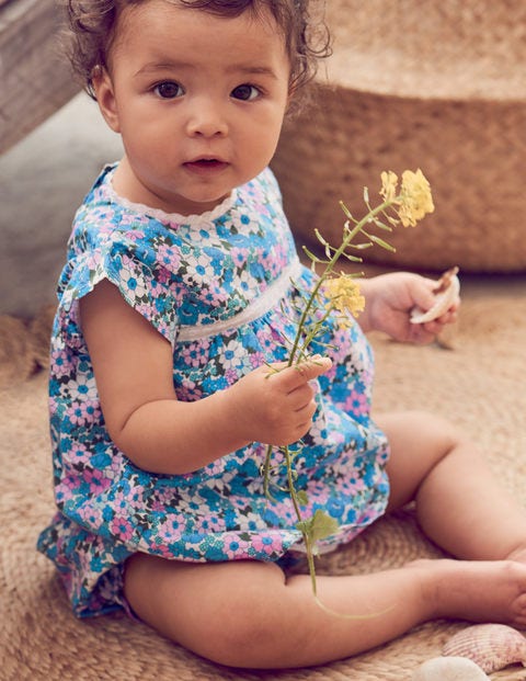 Ensemble Tissé À Motif Sunny Days - Myosotis rose lilas Ensemble Tissé À Motif Sunny Days - Myosotis rose lilas