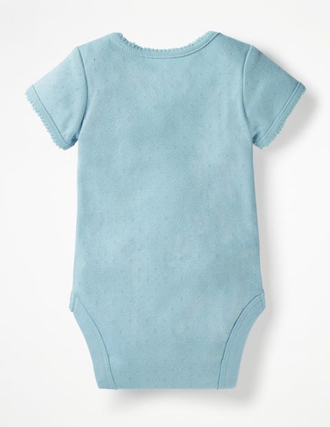 Sweet Pointelle Bodysuit - Mineral Blue Sweet Pointelle Bodysuit - Mineral Blue