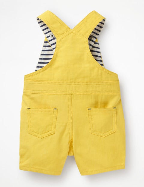 Short Woven Dungarees - Sweetcorn Yellow Short Woven Dungarees - Sweetcorn Yellow