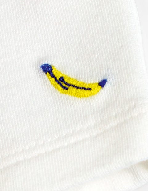 Embroidered Polo T-Shirt - White Monkey Embroidery Embroidered Polo T-Shirt - White Monkey Embroidery