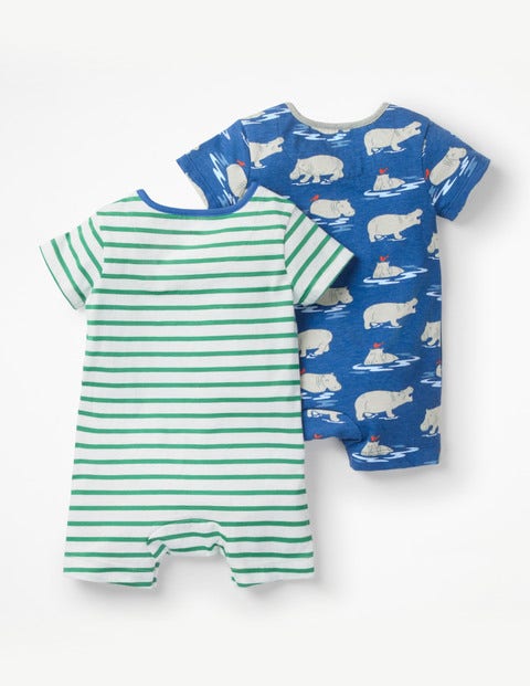 Twin Pack Hippo Rompers - Duke Baby Hippos Twin Pack Hippo Rompers - Duke Baby Hippos
