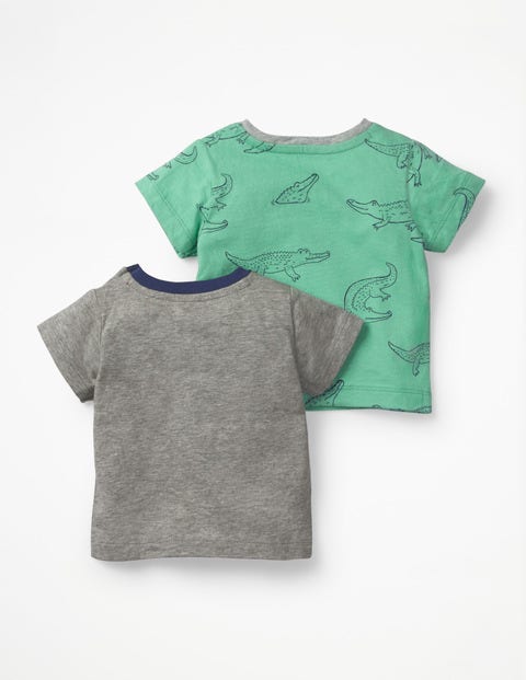 Twin Pack T-Shirts - Turtle Green Doodle Crocs Twin Pack T-Shirts - Turtle Green Doodle Crocs