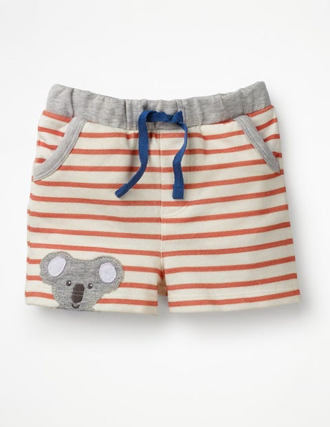 Fun Jersey Shorts - White/Beam Red Koala Fun Jersey Shorts - White/Beam Red Koala
