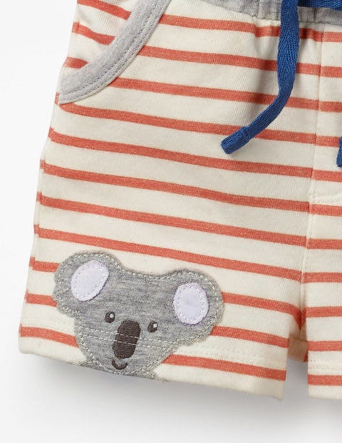 Fun Jersey Shorts - White/Beam Red Koala Fun Jersey Shorts - White/Beam Red Koala