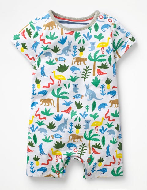 Animal Jersey Romper - Multi Aussie Animals Animal Jersey Romper - Multi Aussie Animals