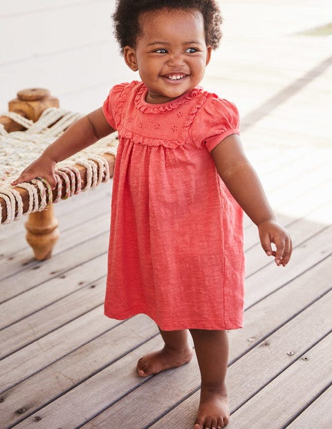 Broderie Summer Dress - Rosette Pink Broderie Summer Dress - Rosette Pink