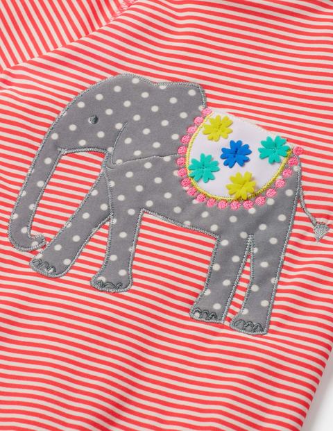 Surfset Mit Dschungelmotiv - Sonnenuntergangsrot/Naturweiß, Elefant Surfset Mit Dschungelmotiv - Sonnenuntergangsrot/Naturweiß, Elefant