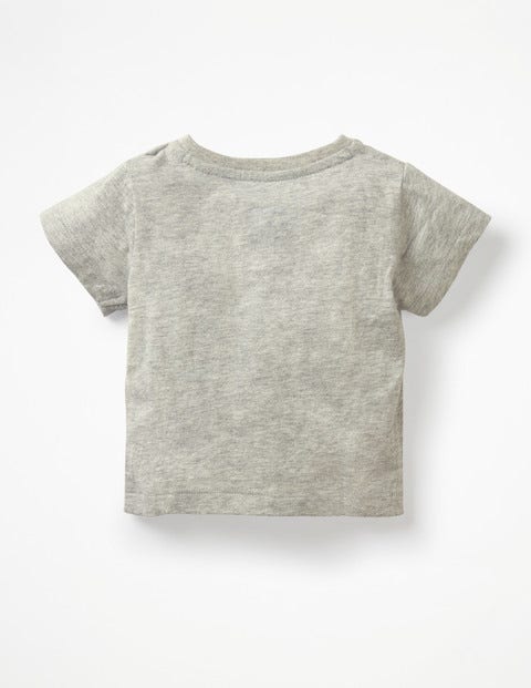 Printed Graphic T-Shirt - Grey Marl Banana Printed Graphic T-Shirt - Grey Marl Banana