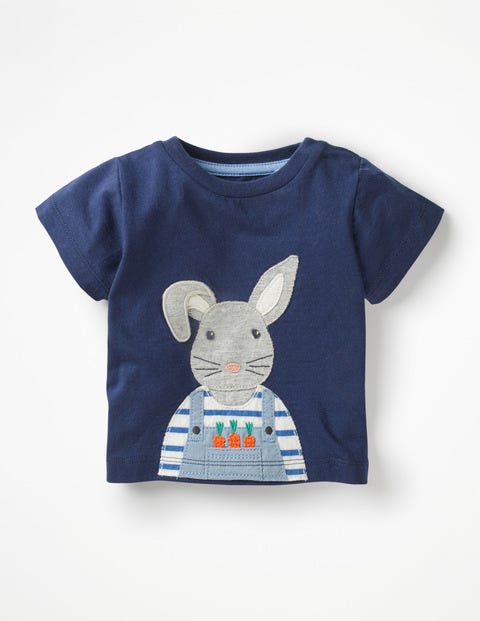On-The-Farm T-Shirt - College Blue Bunny On-The-Farm T-Shirt - College Blue Bunny
