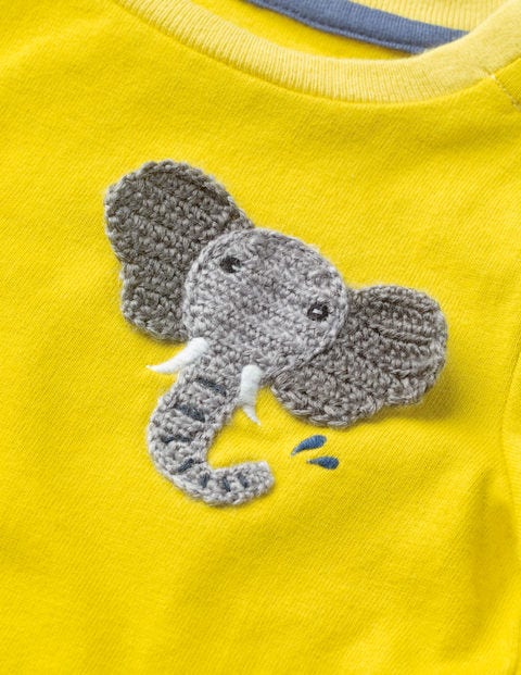 Crochet Friends T-shirt - Sweetcorn Yellow Elephant Crochet Friends T-shirt - Sweetcorn Yellow Elephant