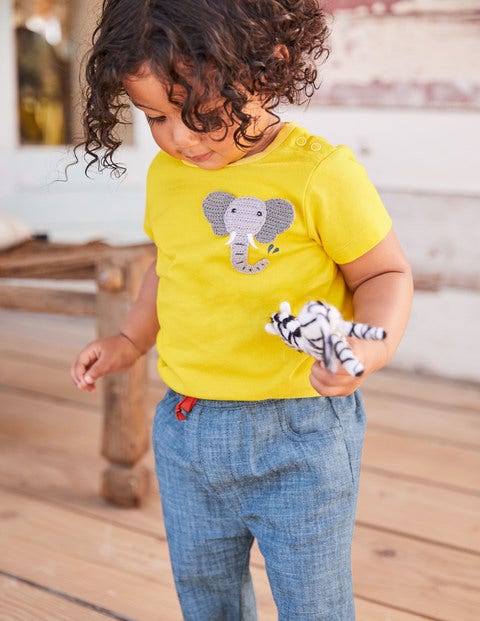 Crochet Friends T-shirt - Sweetcorn Yellow Elephant Crochet Friends T-shirt - Sweetcorn Yellow Elephant