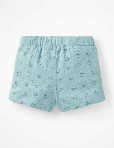 Woven Broderie Shorts - Mineral Blue Woven Broderie Shorts - Mineral Blue