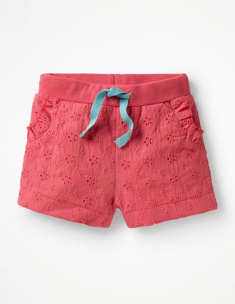 Woven Broderie Shorts - Rosette Pink Woven Broderie Shorts - Rosette Pink