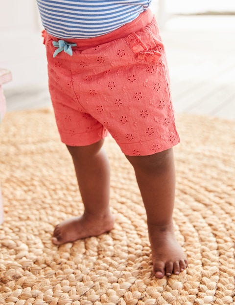 Woven Broderie Shorts - Rosette Pink Woven Broderie Shorts - Rosette Pink