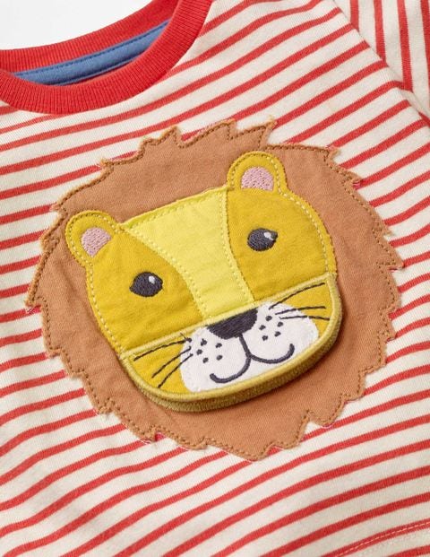 Animal Adventures T-Shirt - White/Jam Red Lion Animal Adventures T-Shirt - White/Jam Red Lion