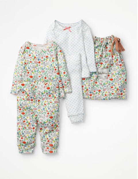 Bunnies Cosy Pointelle Pack - Multi Wild Bunnies Bunnies Cosy Pointelle Pack - Multi Wild Bunnies