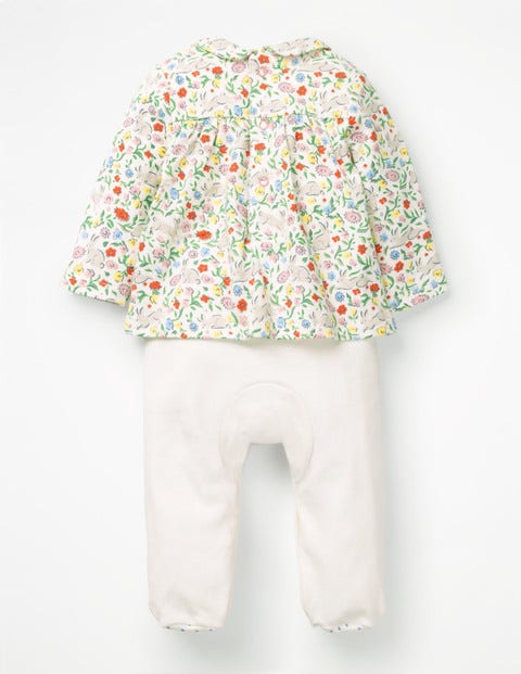 Two-In-One Sleepsuit - Multi Wild Bunnies Two-In-One Sleepsuit - Multi Wild Bunnies