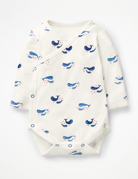 Whales Wrap Body - Ivory Baby Whales Whales Wrap Body - Ivory Baby Whales