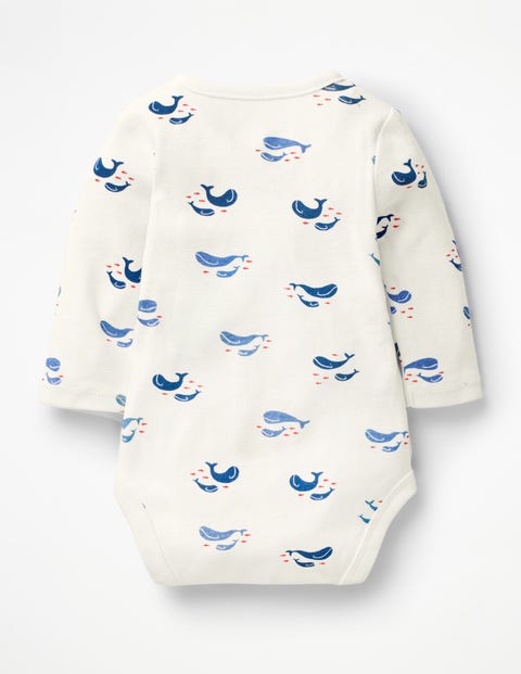 Whales Wrap Body - Ivory Baby Whales Whales Wrap Body - Ivory Baby Whales