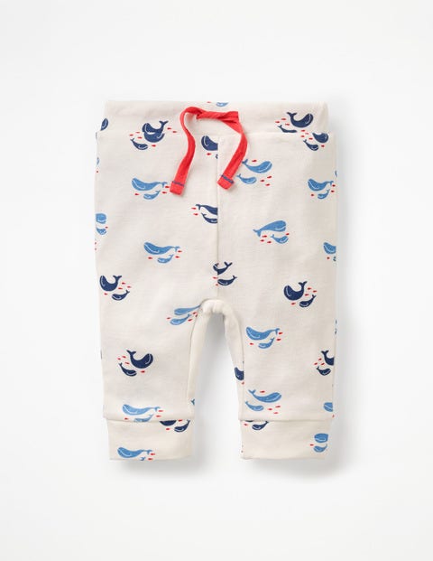 Fun Ribbed Leggings - Ivory Baby Whales Fun Ribbed Leggings - Ivory Baby Whales
