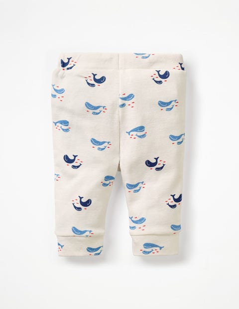 Fun Ribbed Leggings - Ivory Baby Whales Fun Ribbed Leggings - Ivory Baby Whales