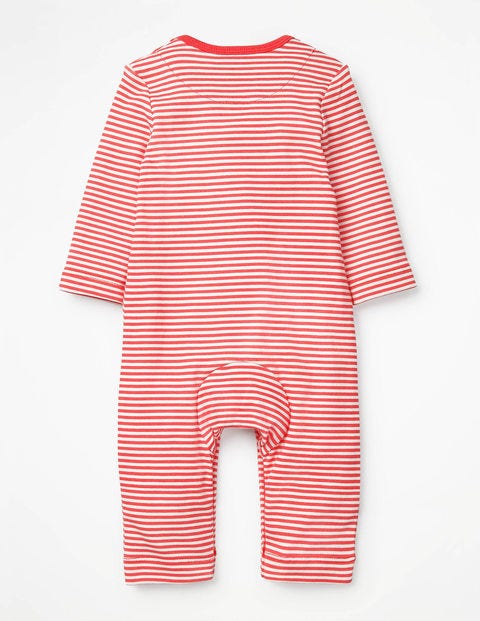 Whales Appliqué Romper - Ivory/Jam Red Whale Whales Appliqué Romper - Ivory/Jam Red Whale