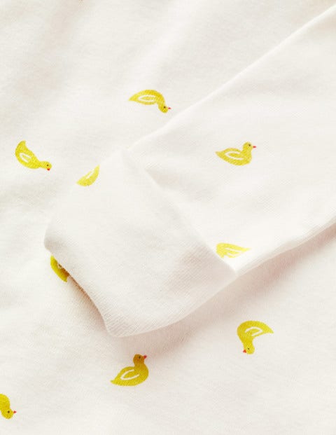 Grenouillère Imprimée À Motif Canards - Poussins jaune Grenouillère Imprimée À Motif Canards - Poussins jaune