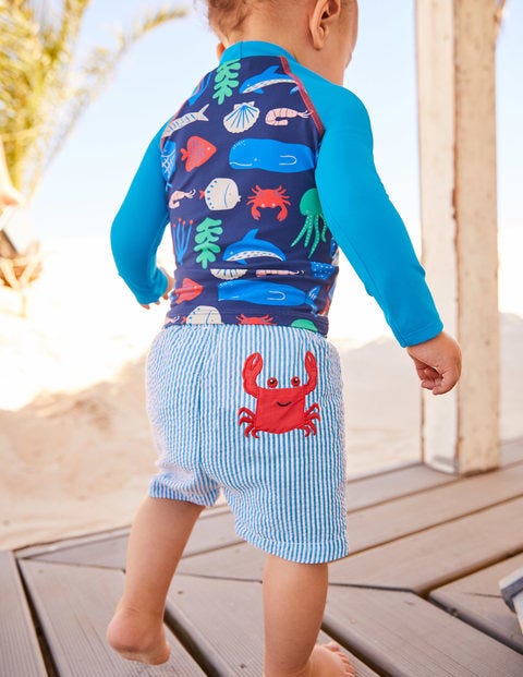 Fun Pocket Bathers - Caspian Blue Ticking Crab Fun Pocket Bathers - Caspian Blue Ticking Crab