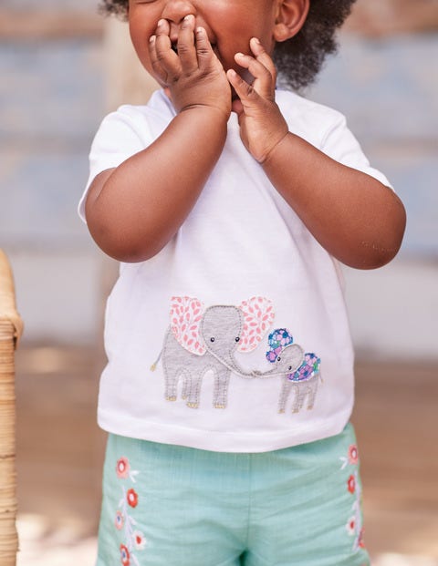 Animal Friends T-Shirt - White Elephants Animal Friends T-Shirt - White Elephants