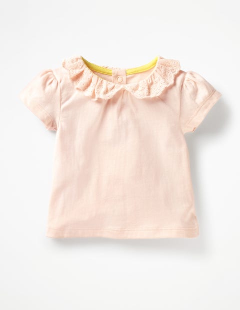 Broderie Collar T-Shirt - Parisian Pink Broderie Collar T-Shirt - Parisian Pink