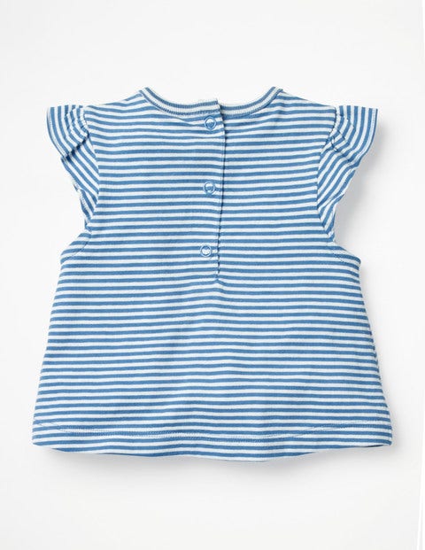 Summer Appliqué T-Shirt - White/Elizabethan Blue Summer Appliqué T-Shirt - White/Elizabethan Blue