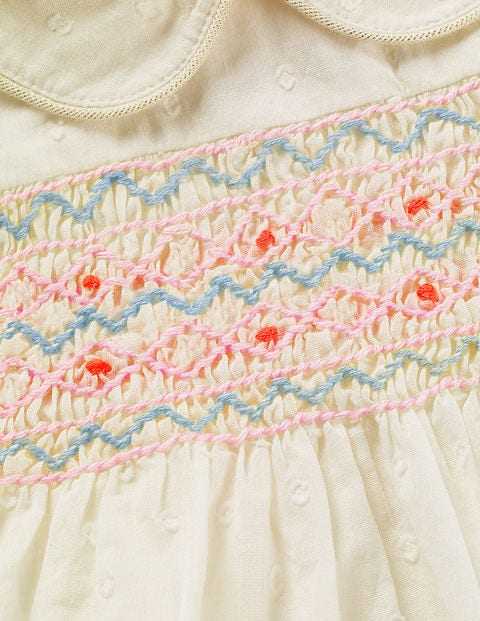 Nostalgic Smocked Dress - Ivory Nostalgic Smocked Dress - Ivory