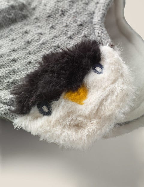 Cosy Knitted Hat & Mittens Set - Grey Marl Cosy Knitted Hat & Mittens Set - Grey Marl
