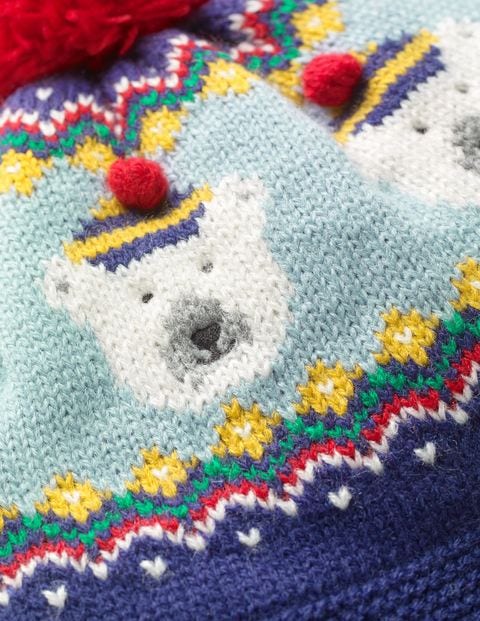Fair Isle Hat & Mittens Set - Starboard Blue Fair Isle Hat & Mittens Set - Starboard Blue