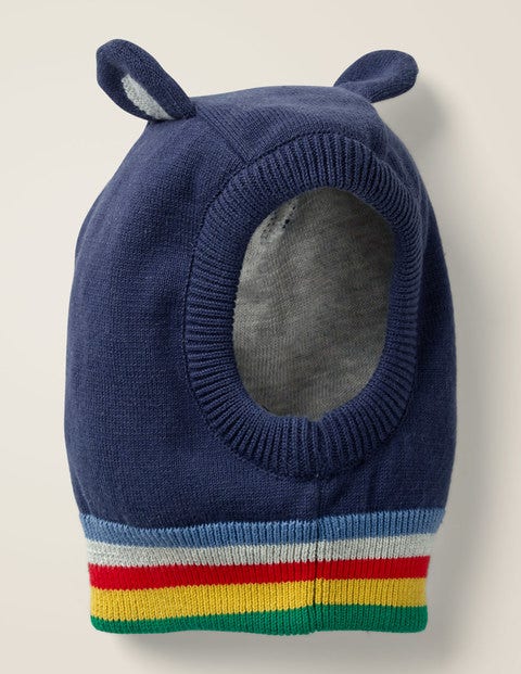 Novelty Knitted Hat - Starboard Blue/Grey Marl Novelty Knitted Hat - Starboard Blue/Grey Marl