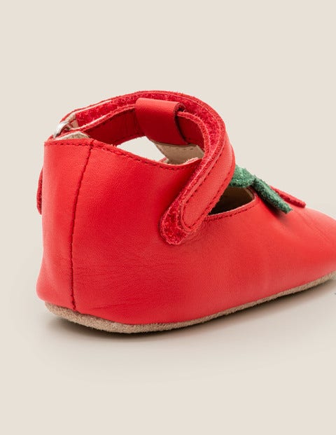 Superweiche Schuhe Mit Apfelmuster - Karminrot Superweiche Schuhe Mit Apfelmuster - Karminrot